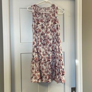 GAP sleeveless cinch waist dress
